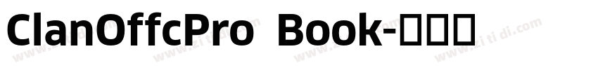 ClanOffcPro Book字体转换